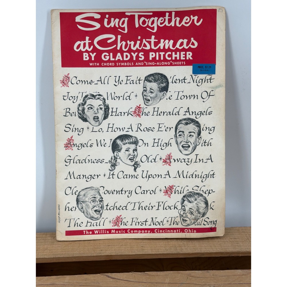 Vintage 1960 Sing Together at Christmas Sheet‎ Music Gladys Pitcher Willis Music